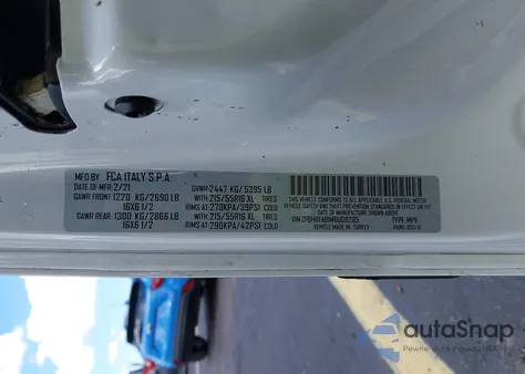 2021 Ram Promaster City Tradesman from USA, damaged, VIN ZFBHRFAB1M6U09285